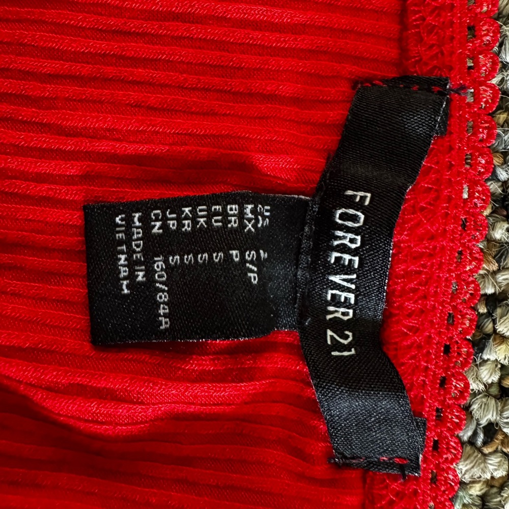Forever 21 Red Bodysuit - Picture 3 of 6
